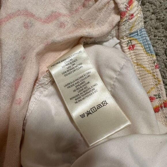 Urban Outfitters BDG Joey Linen Pant Floral Wide Leg Drawstring, Medium - Picture 8 of 8